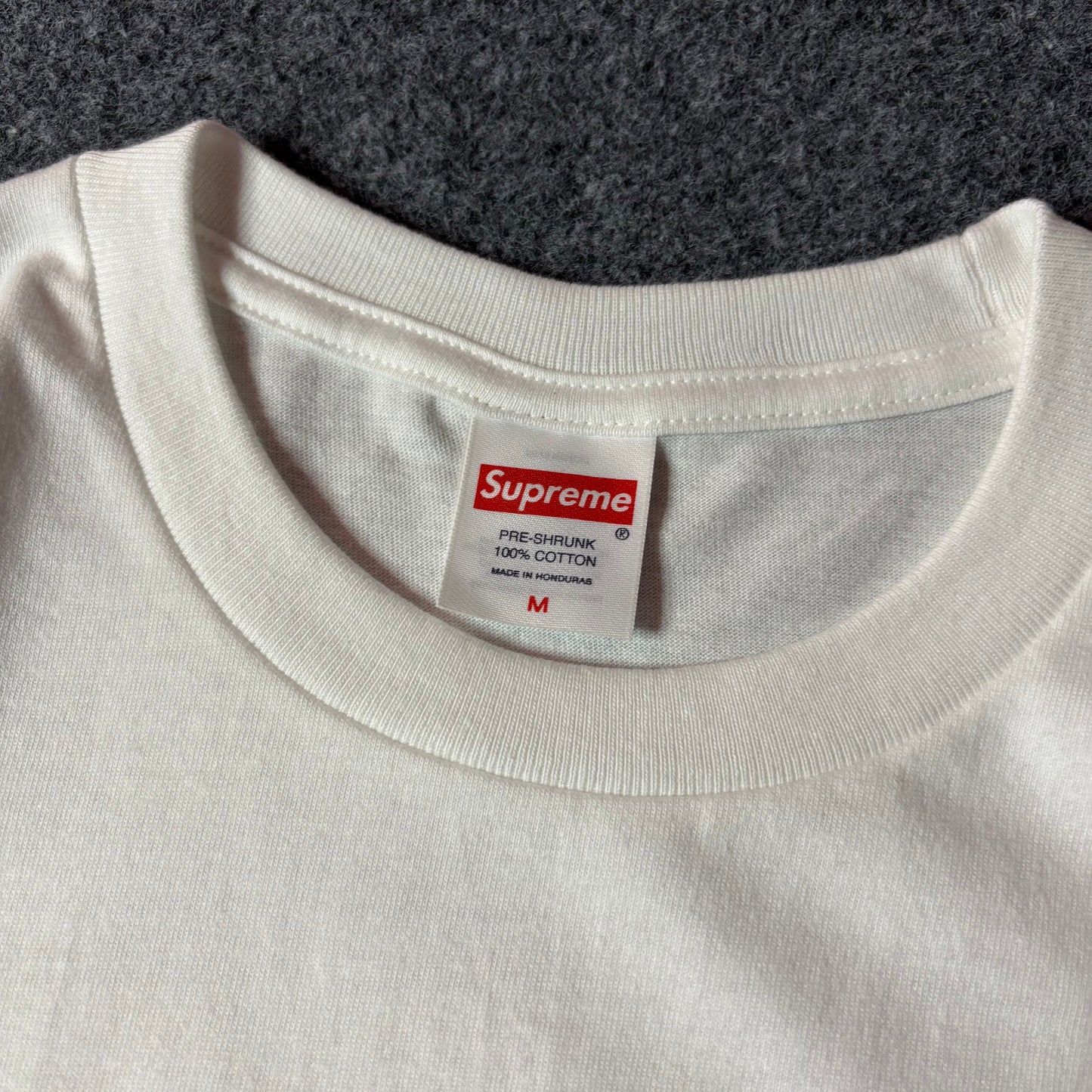 Supreme Arabic Box Logo white tee
