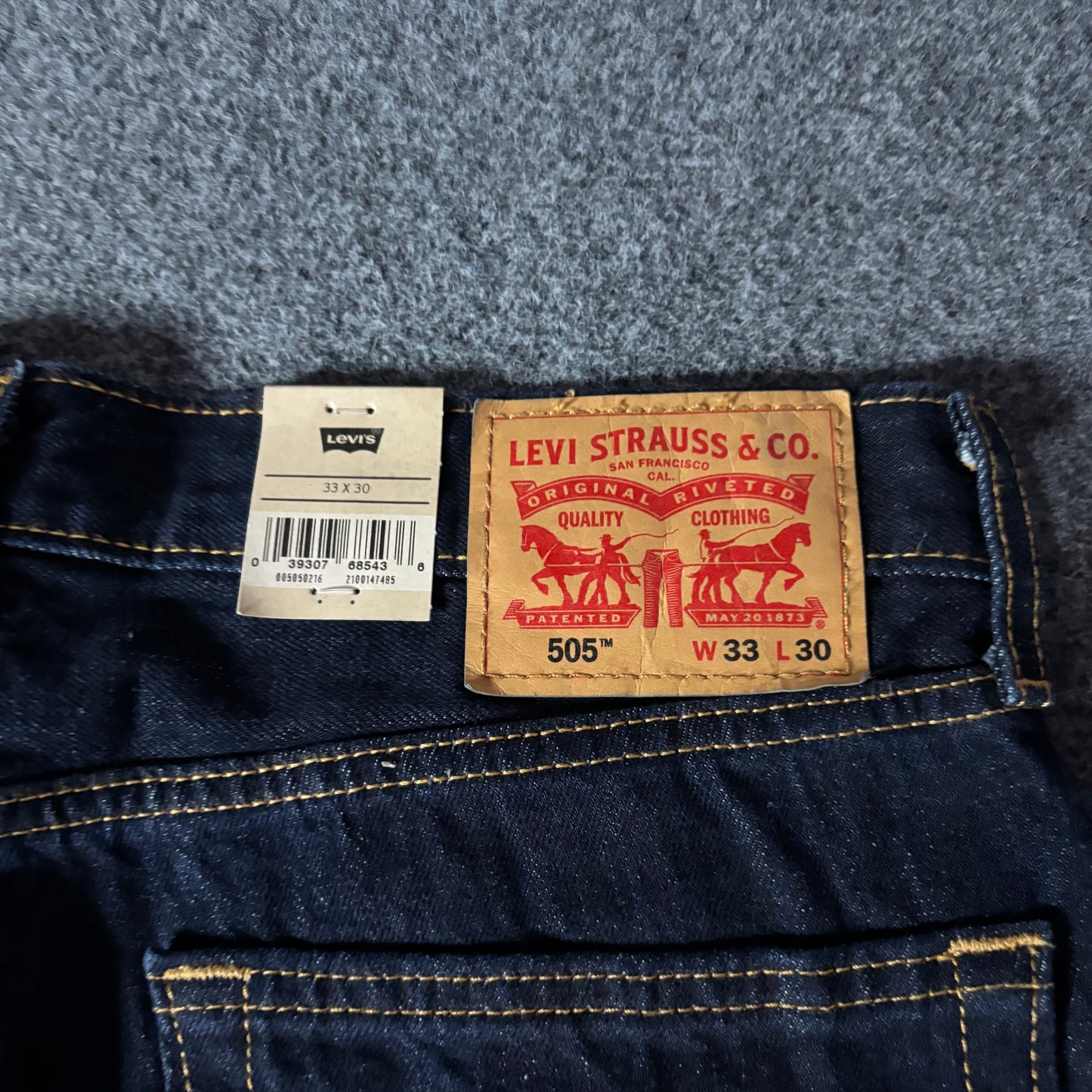Levi’s 505 regular fit indigo jeans