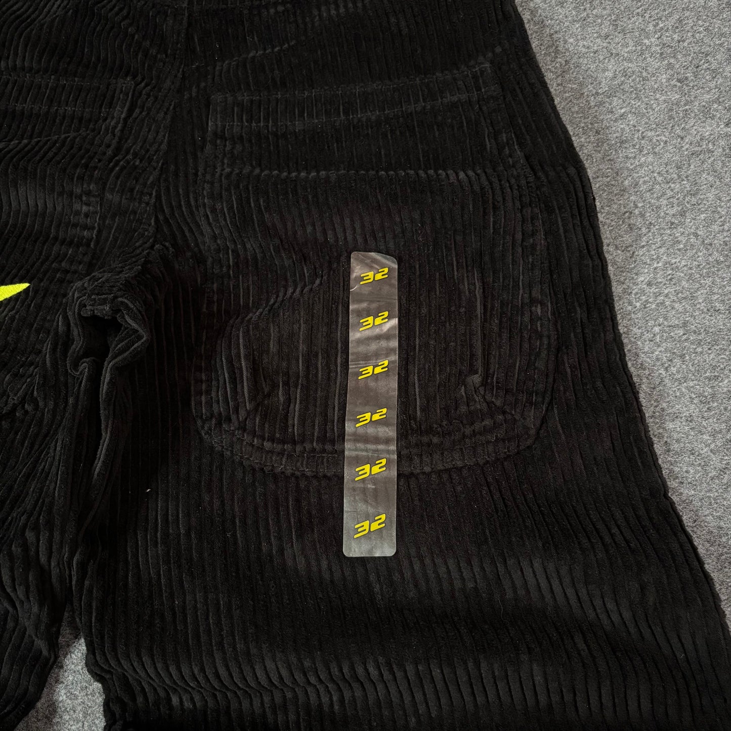 A Lab mega rave black corduroy pants