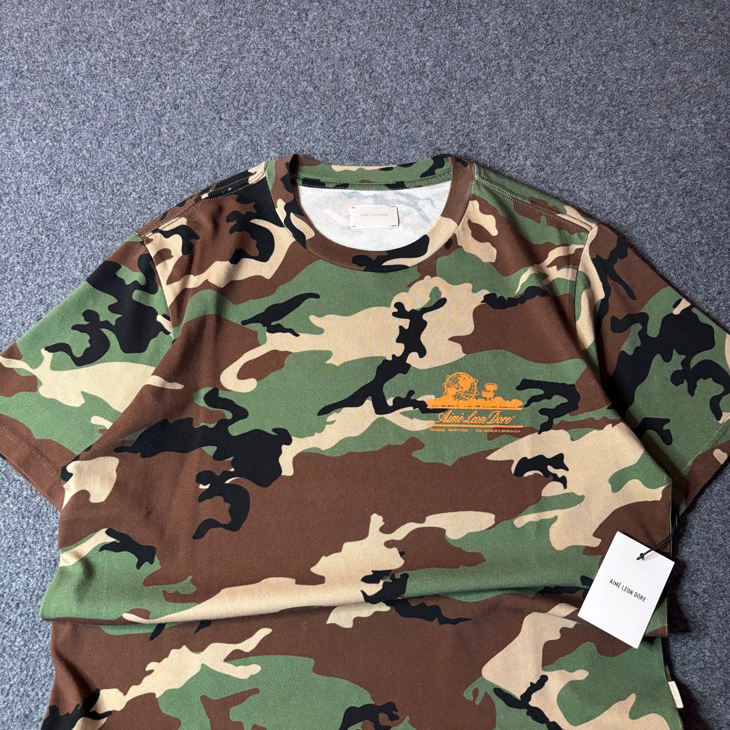 Aime Leon dore unisphere camo tee