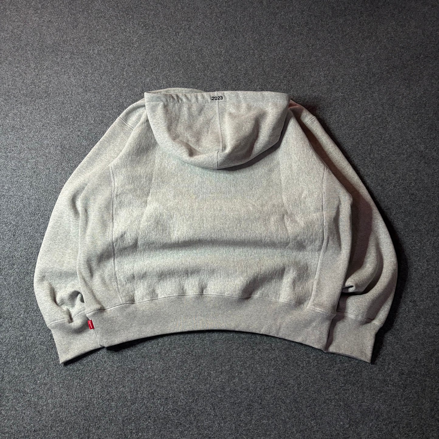 Supreme Motion Logo grey hoodie SS23