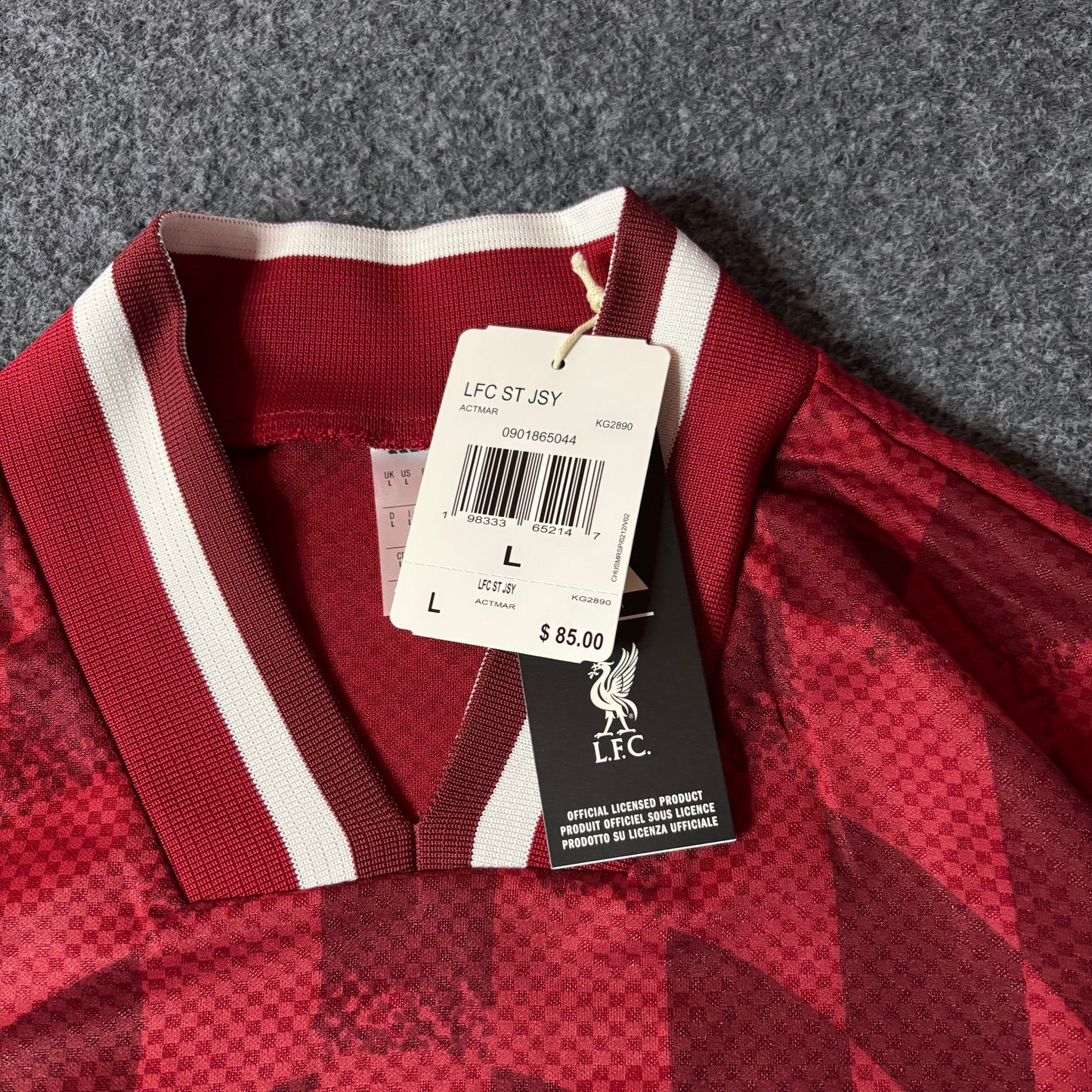 Liverpool FC stadium jersey burgundy