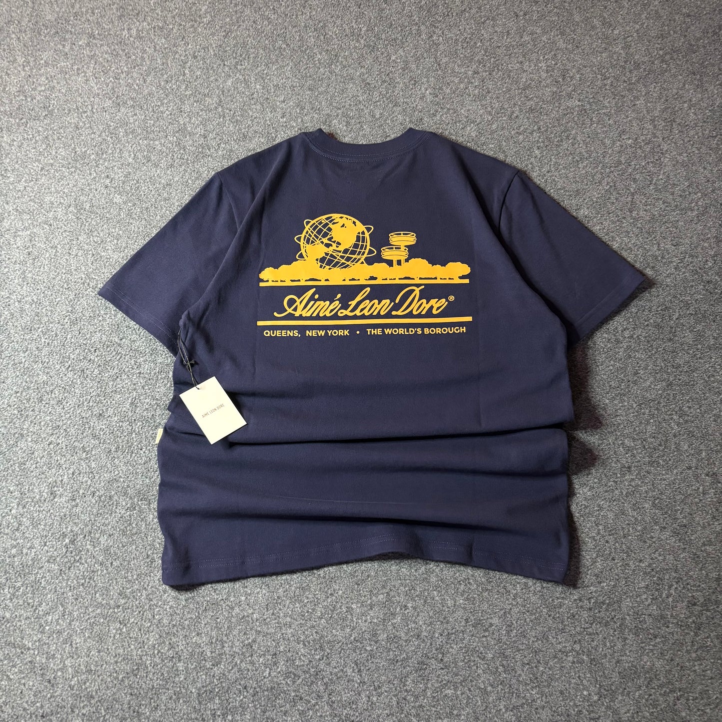 Aime Leon Dore unisphere evening blue tee