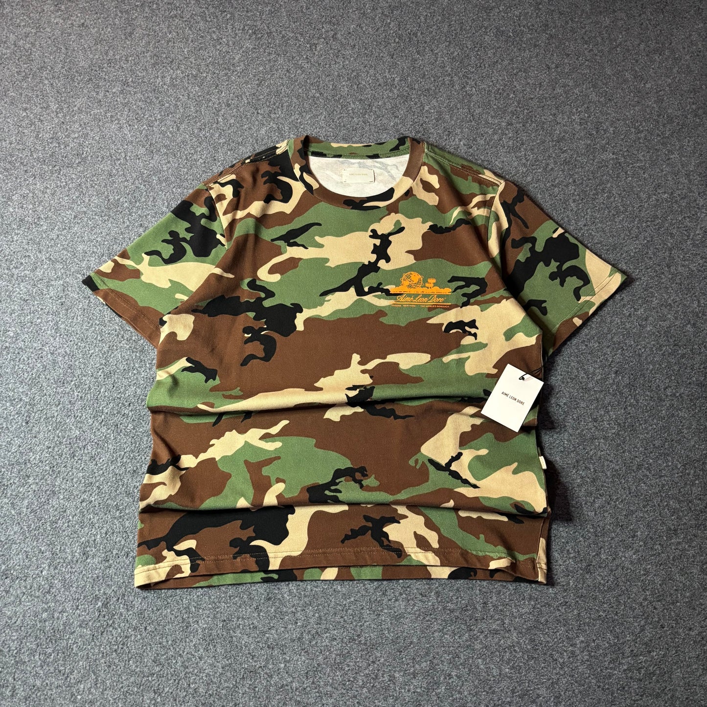 Aime Leon dore unisphere camo tee