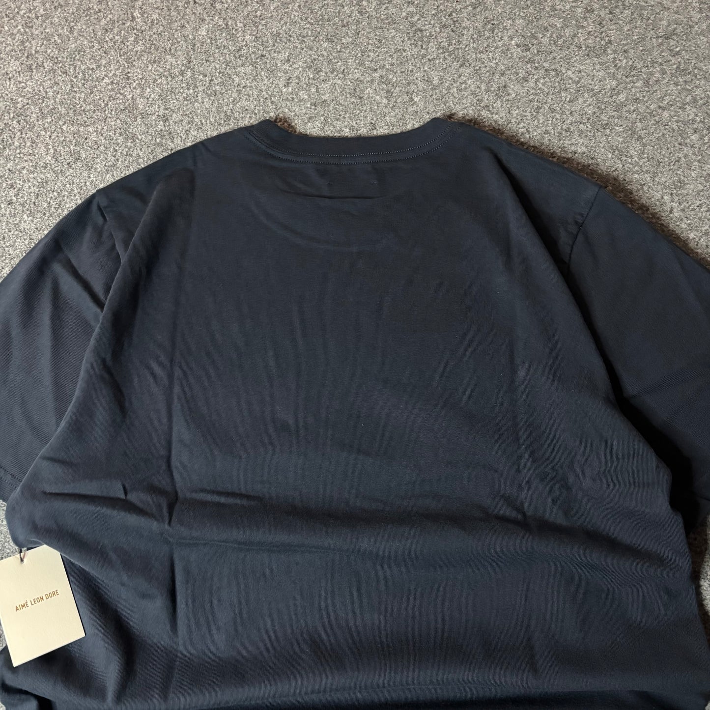 Aime Leon Dore ss micro din logo navy tee