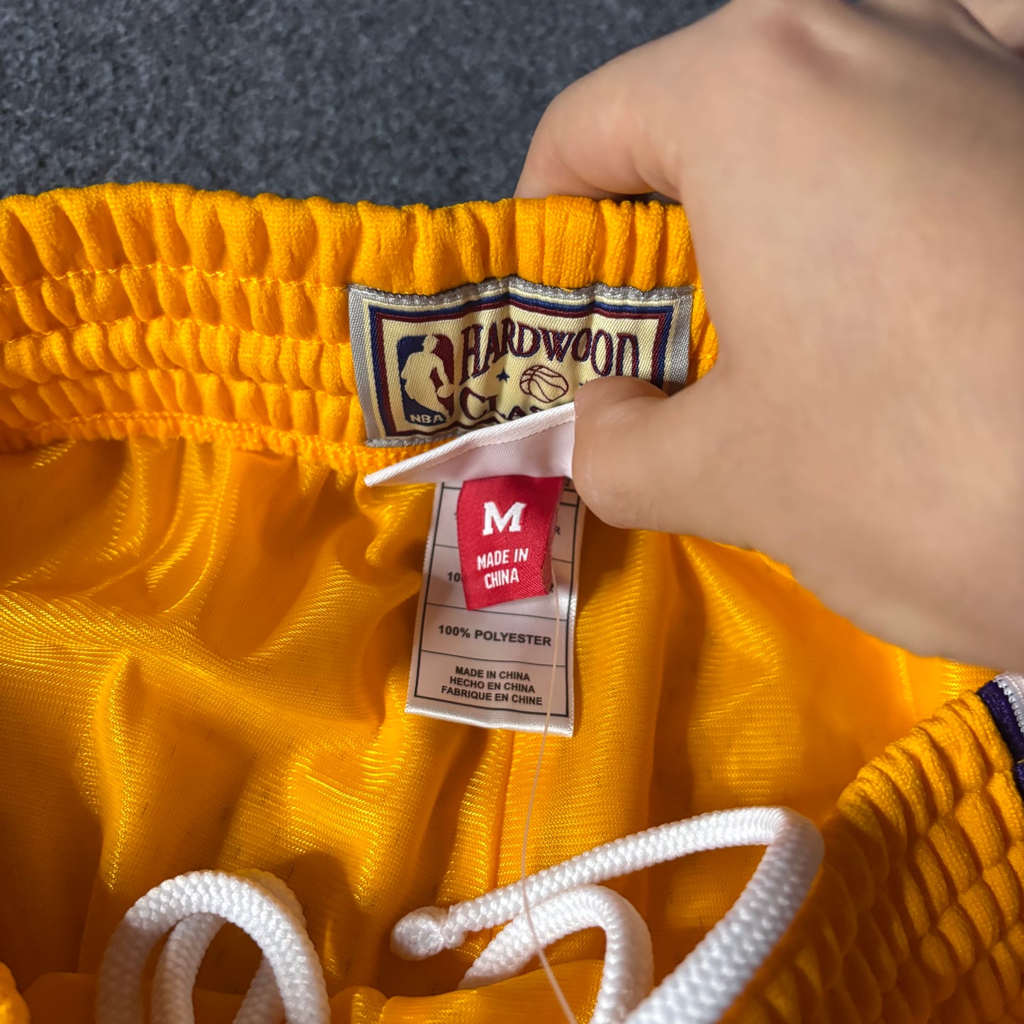 Hardwood classics lakers mesh short