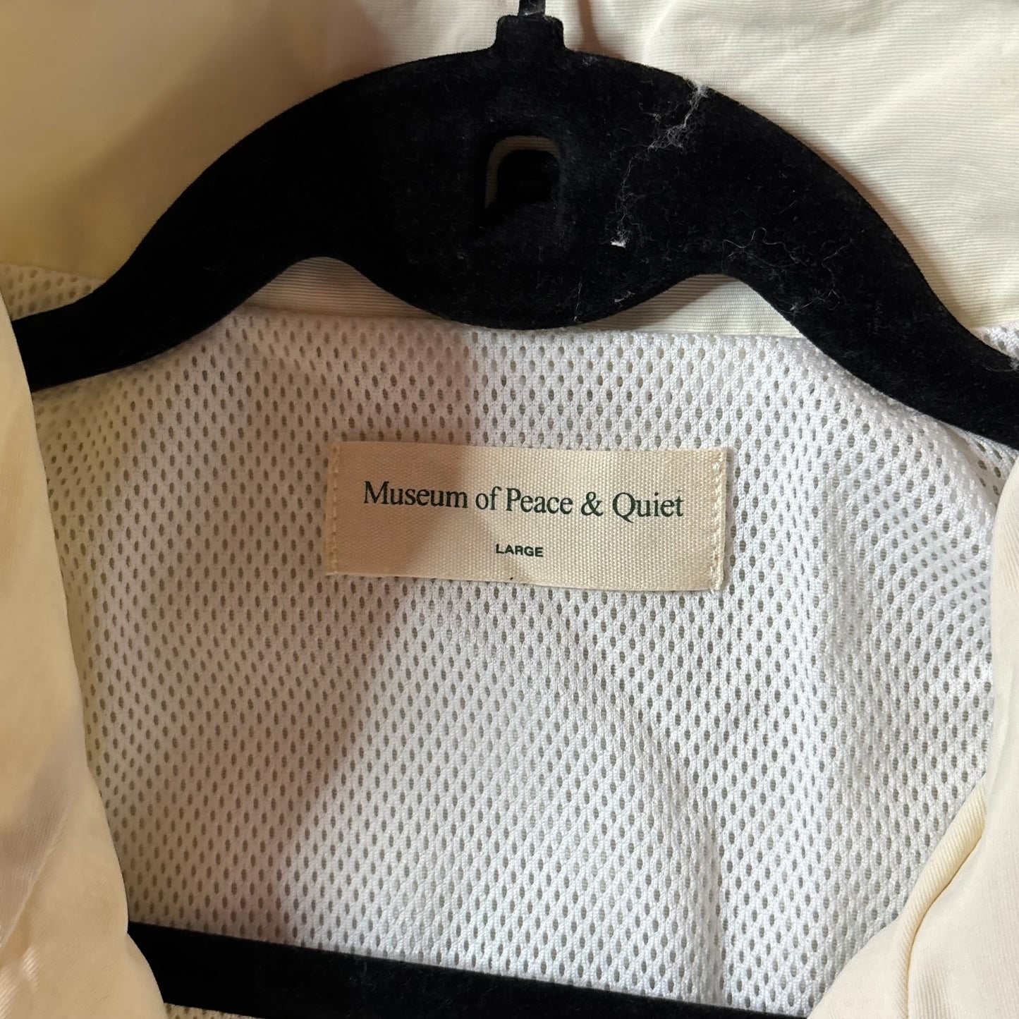 Museum of peace and quiet Wordmark Nylon Quarter Zip
Bone