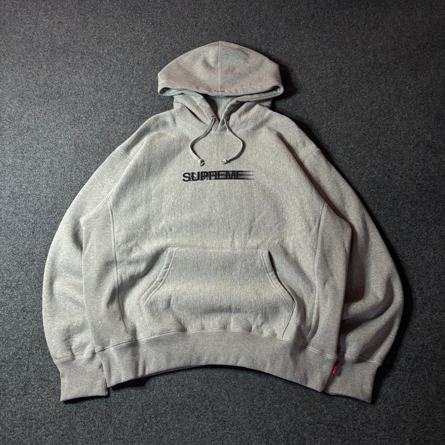Supreme Motion Logo grey hoodie SS23