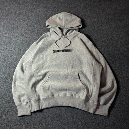 Supreme Motion Logo grey hoodie SS23