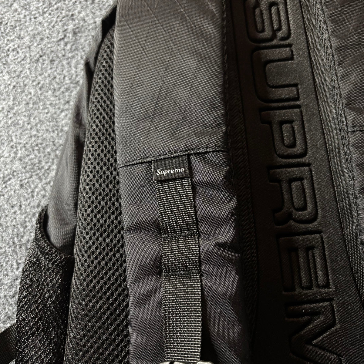 Supreme FW23 3D logo backpack black