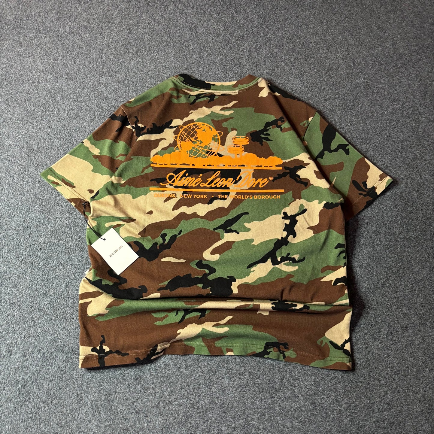 Aime Leon dore unisphere camo tee