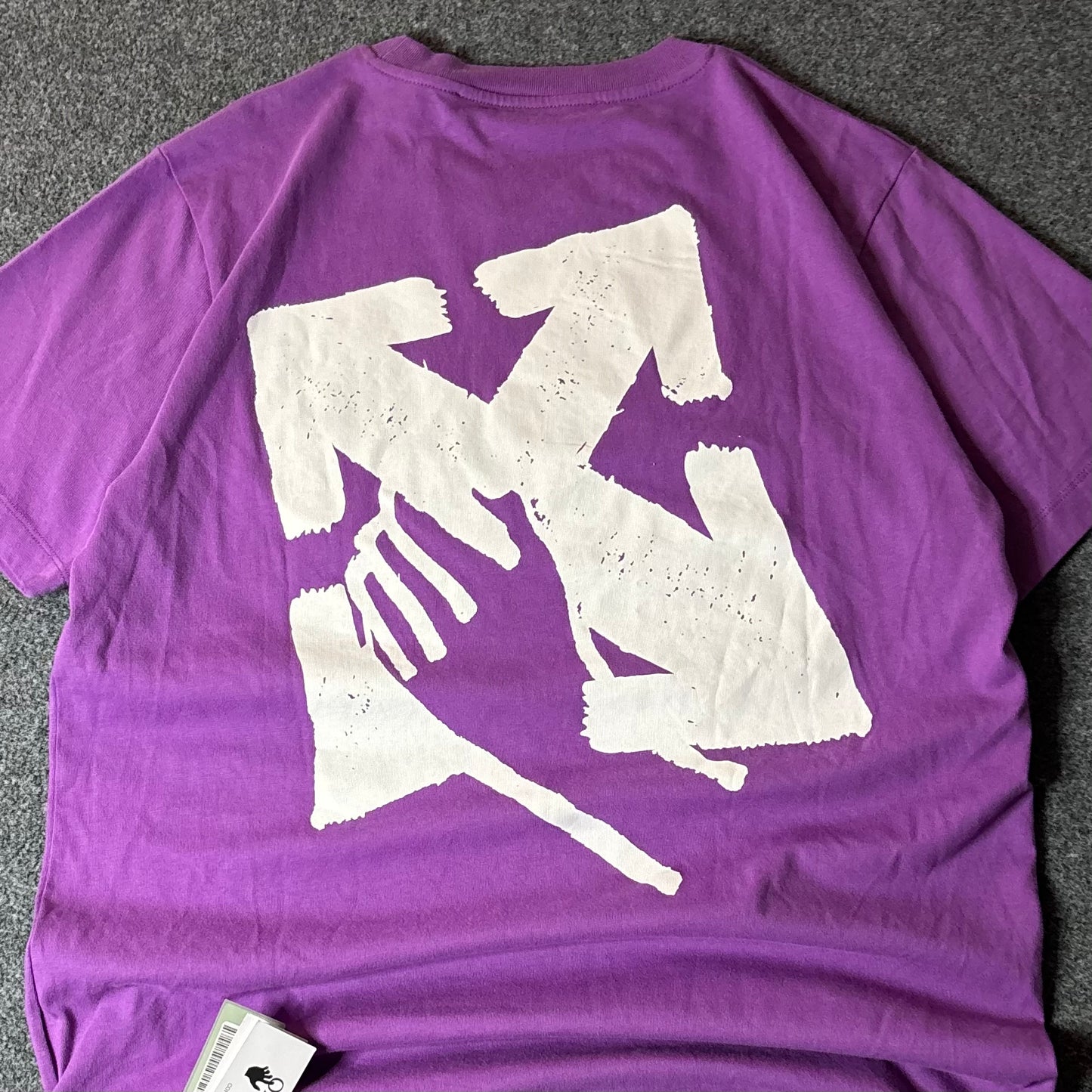 Off White orchid white hand arrow slim s/s tee