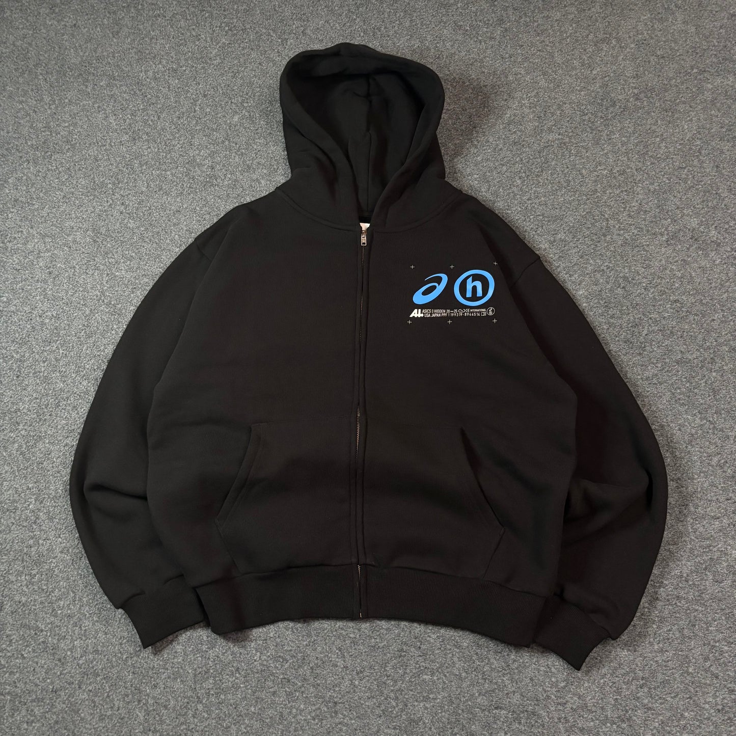 Hidden x Asics dusk zip hoodie