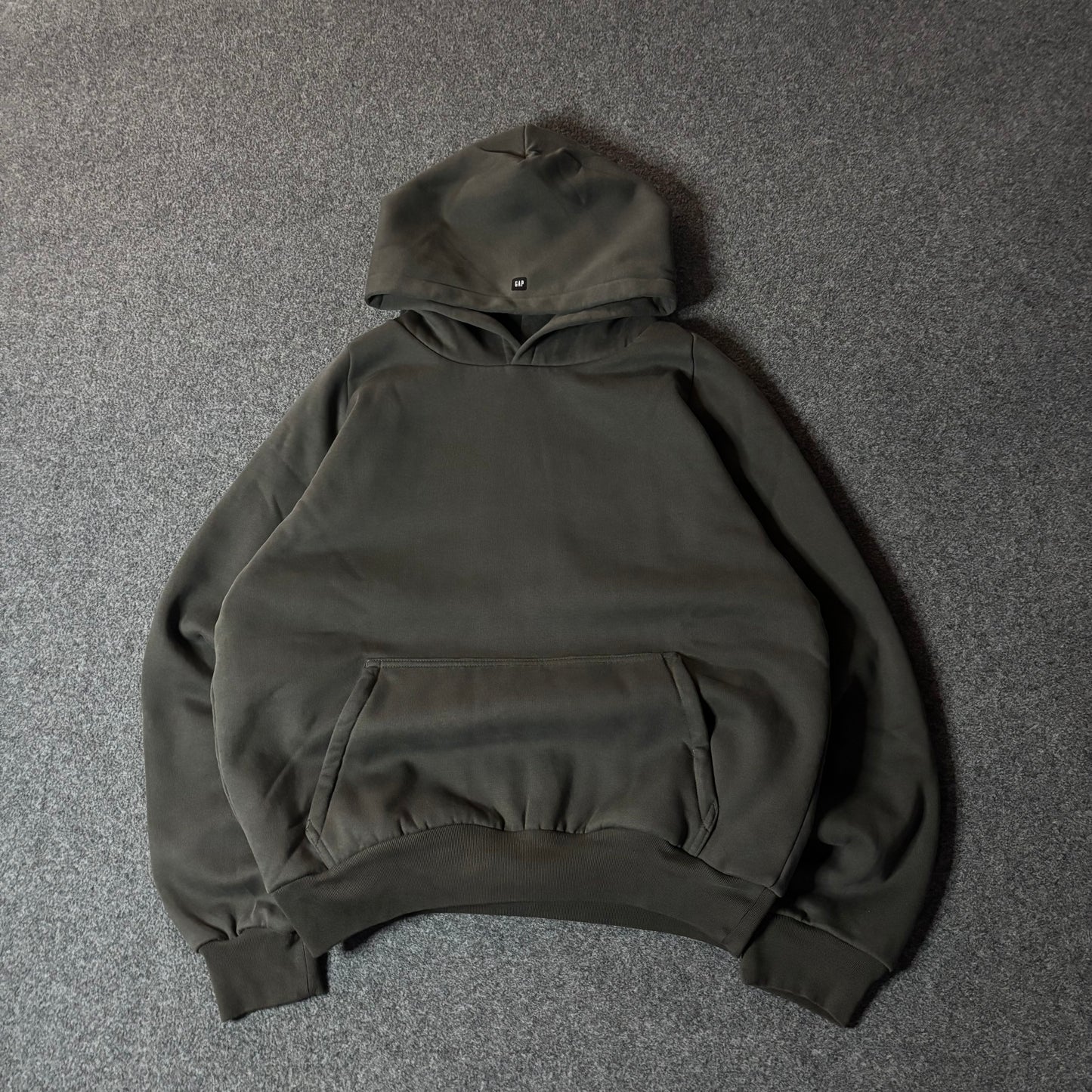 Yeezy x Gap shrunken hoodie grey