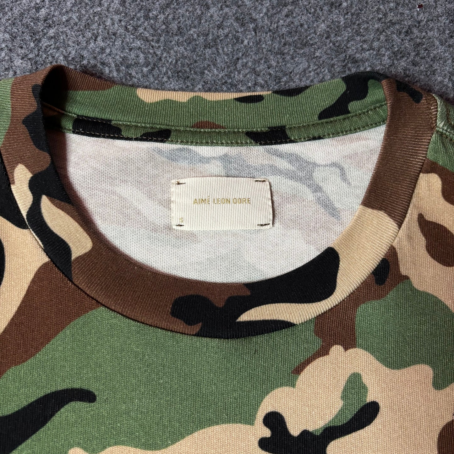 Aime Leon dore unisphere camo tee