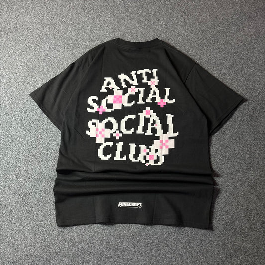 Anti Social Social Club x Minecraft black tee