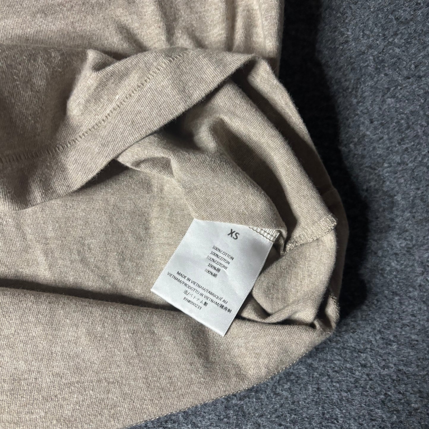 Essentials Fear Of God small logo core heather oversized tee