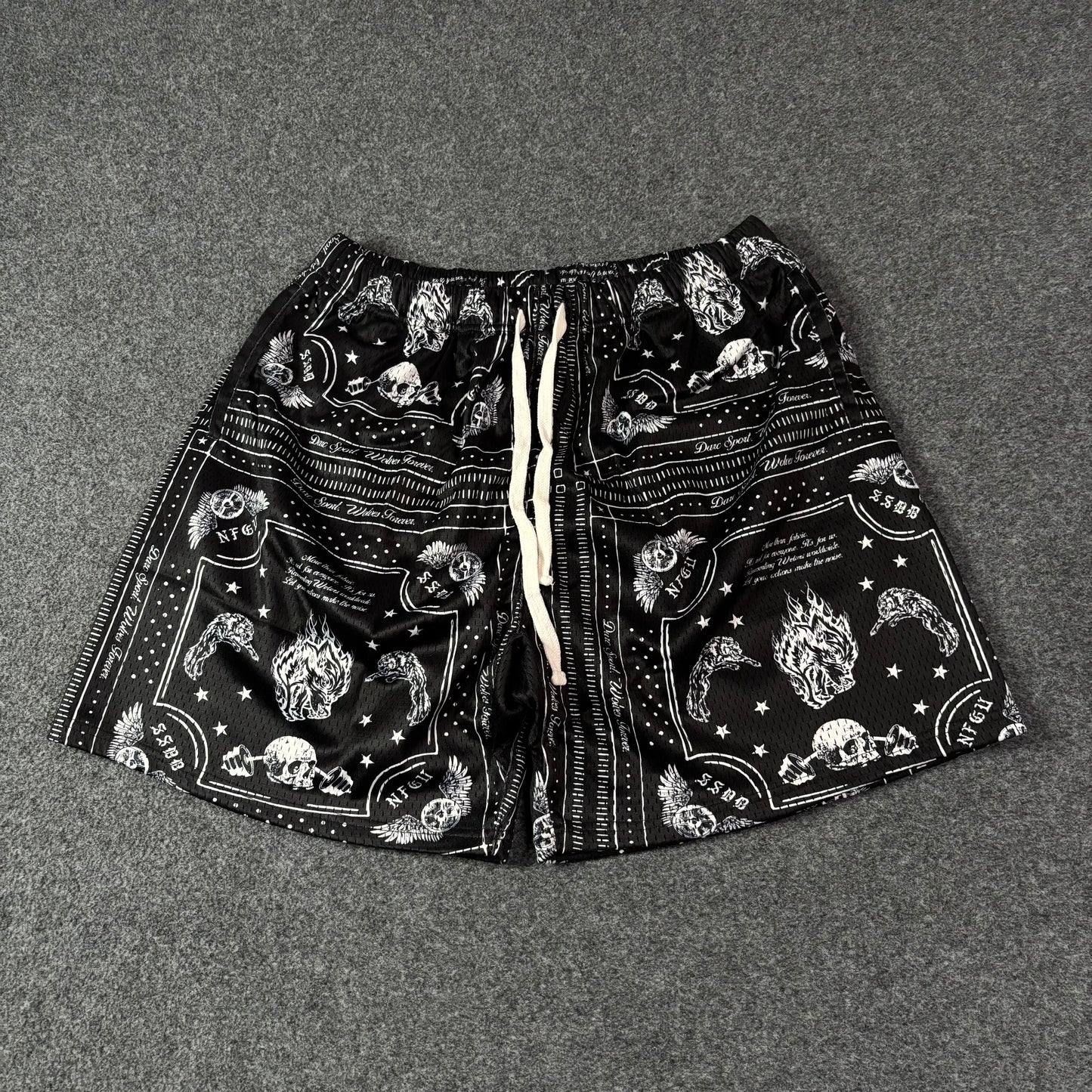 Darc Sports Wolves Forever bandana shorts