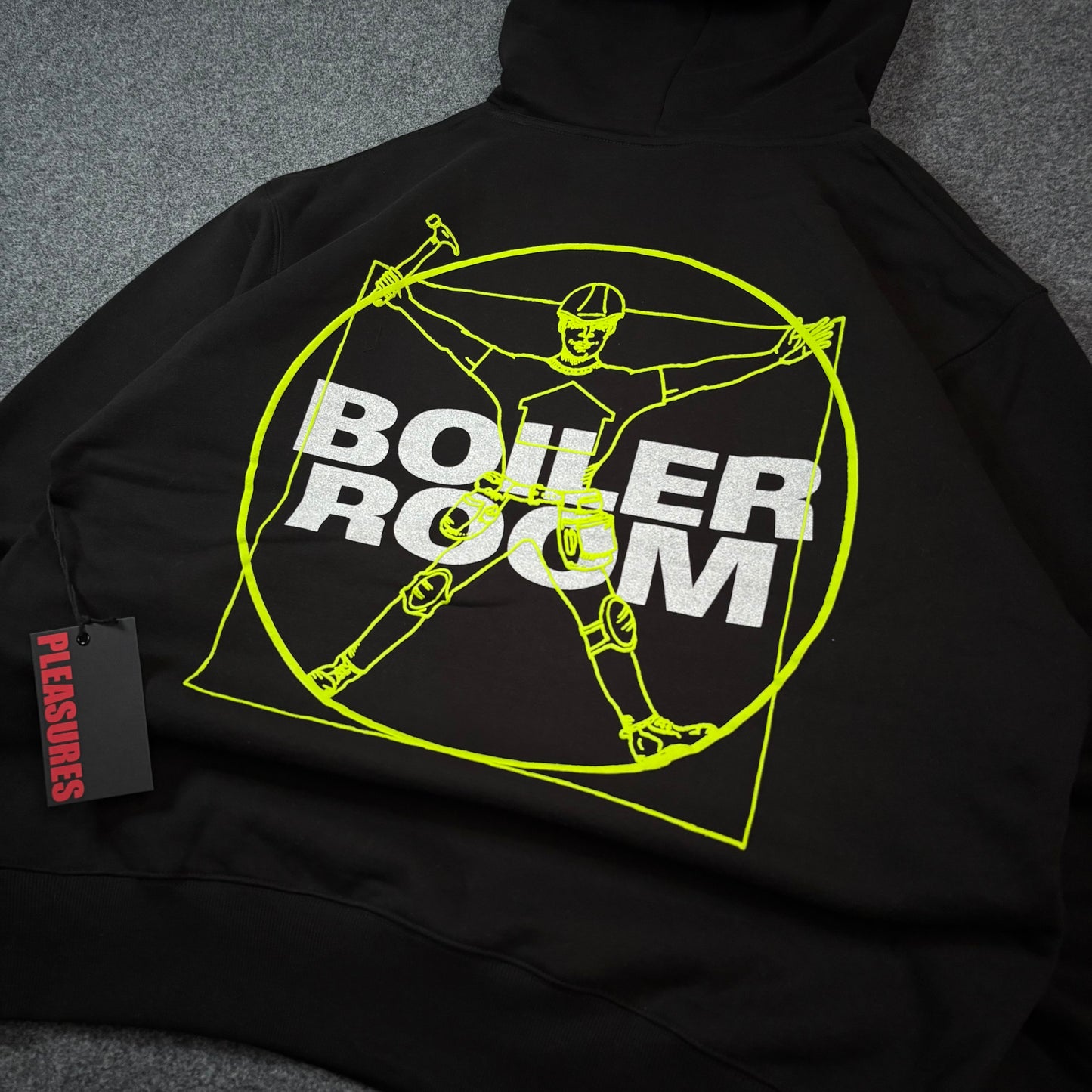 Pleasures x Boiler Room workman hoodie black