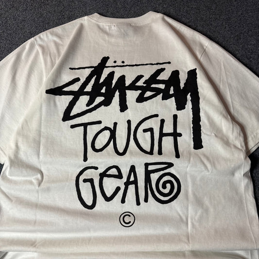 Stussy tough gear white tee