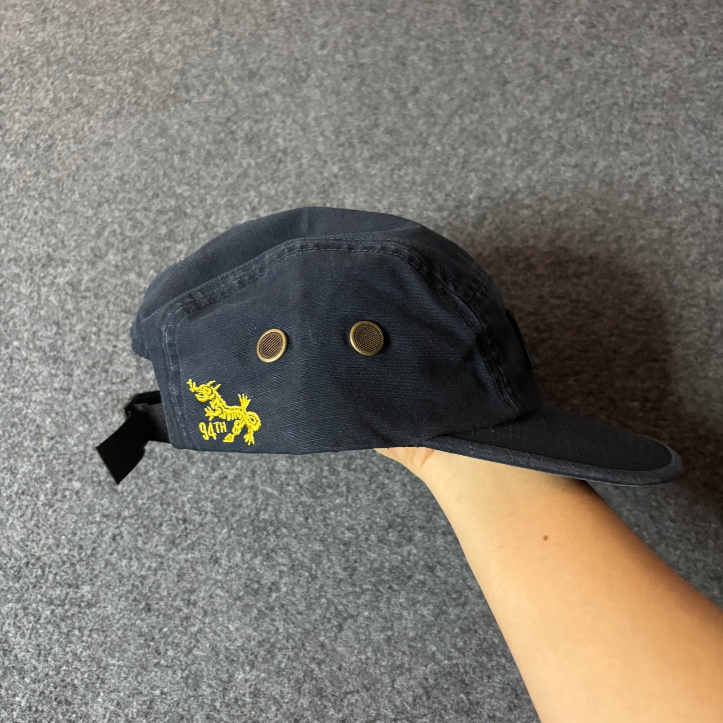Supreme Military Camp Cap golden dragon navy