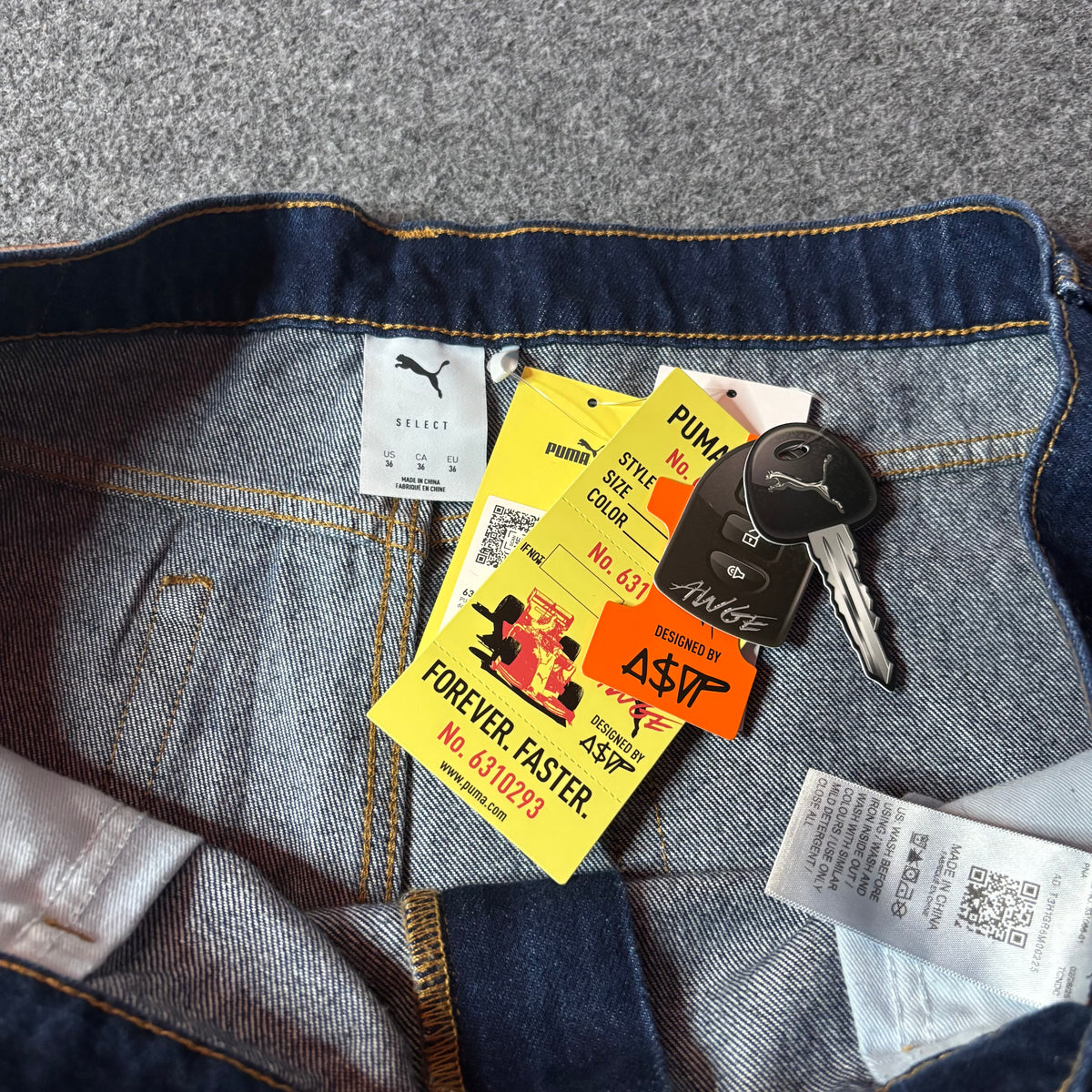 Puma x A$AP Rocky denim short