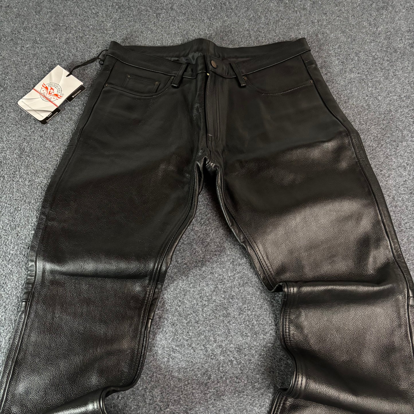 Milwaukee leather bootcut pants