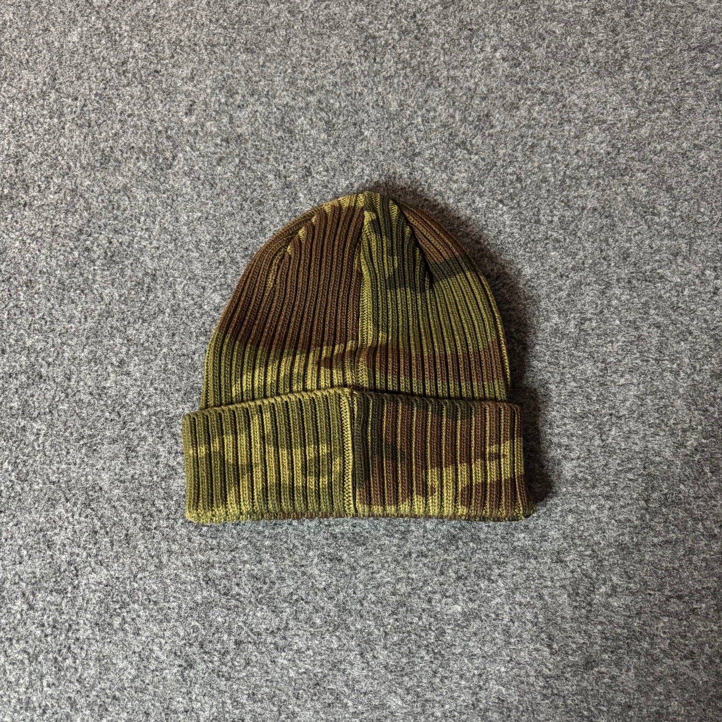 Supreme overdyed woodland camo beanie