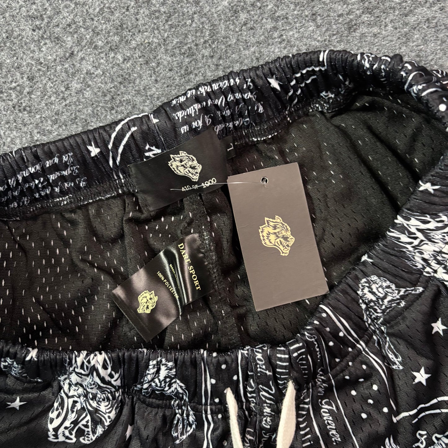 Darc Sports Wolves Forever bandana shorts