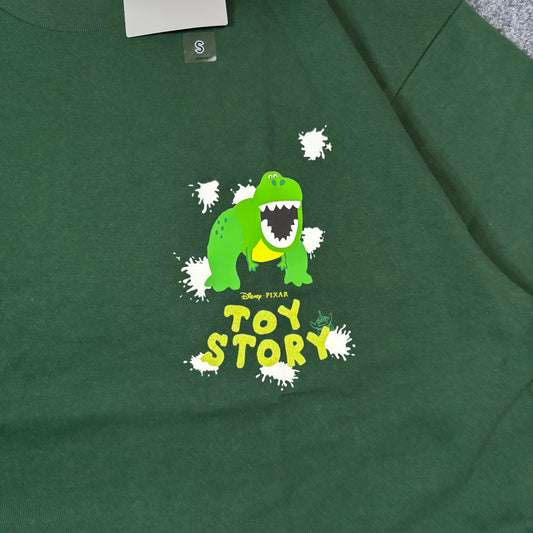 Uniqlo x Pixar Toy Story Rex tee green