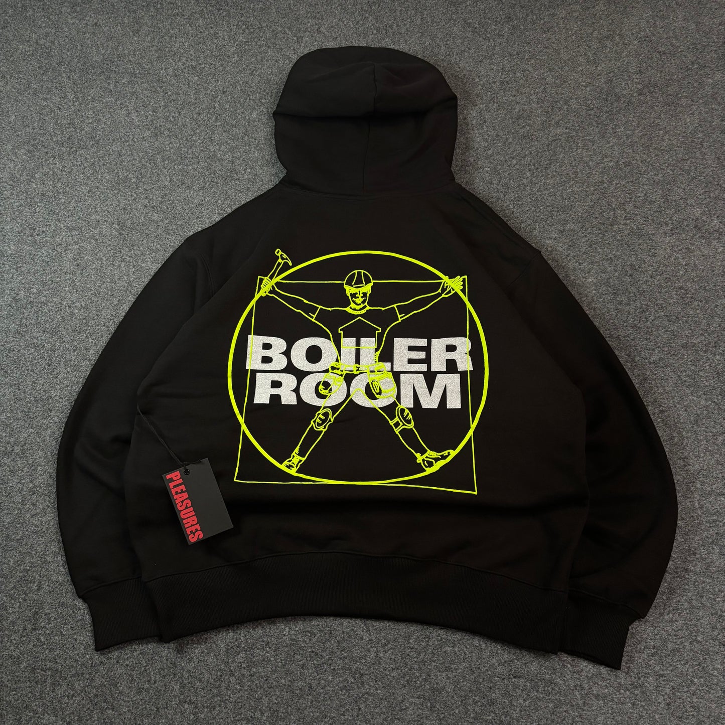 Pleasures x Boiler Room workman hoodie black