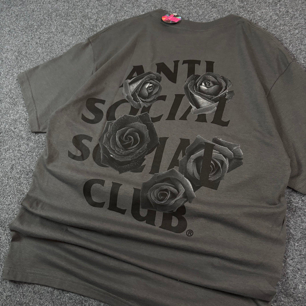 Anti Social Social Club bat emoji tee black