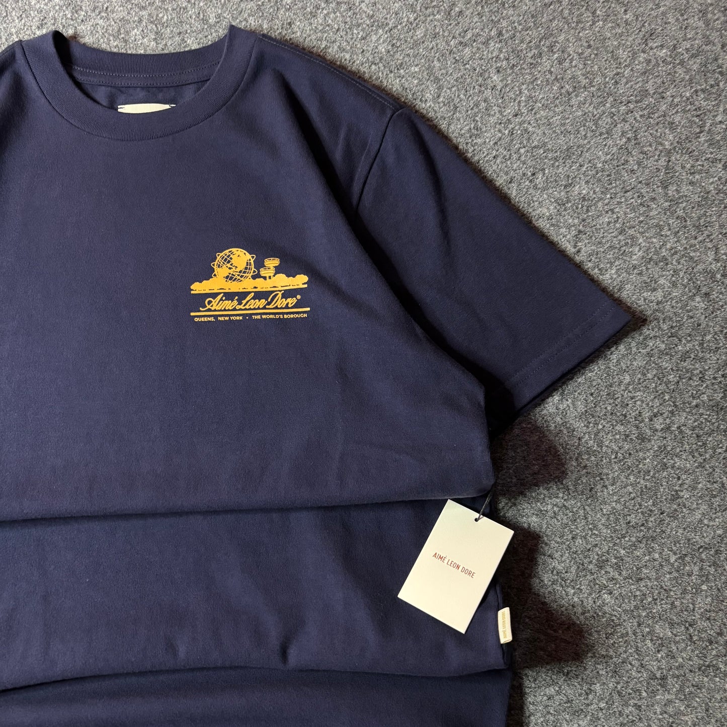 Aime Leon Dore unisphere evening blue tee