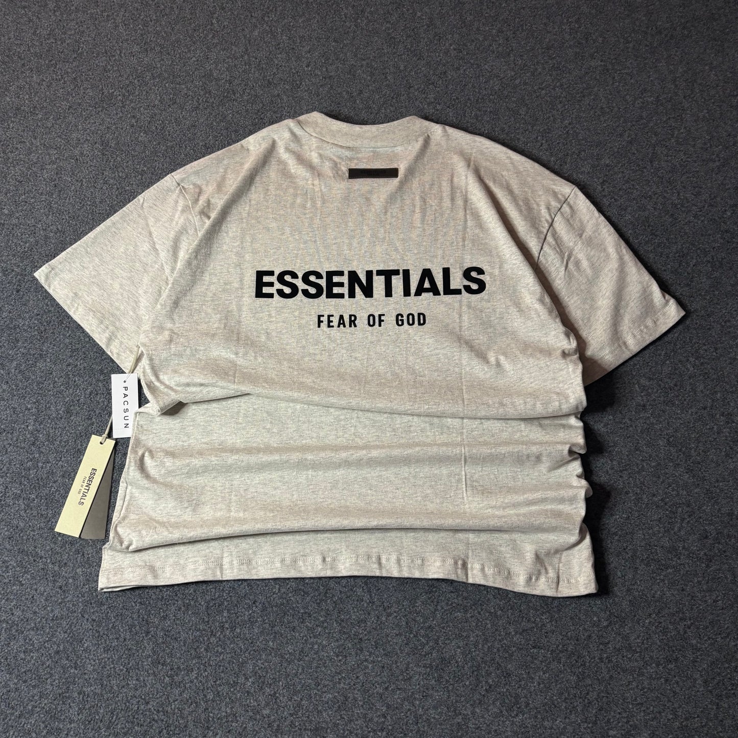 Essentials light oatmeal tee