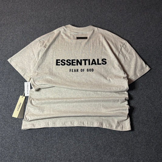 Essentials light oatmeal tee