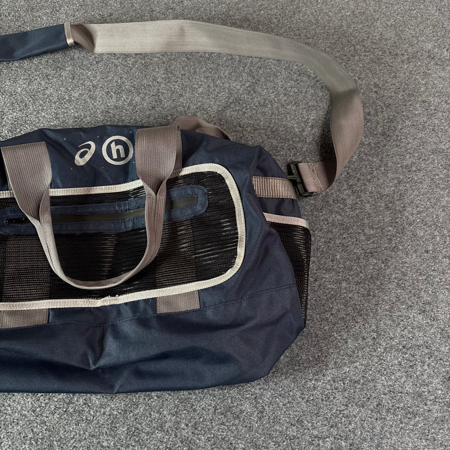 Hidden NY x Asics duffle bag blue