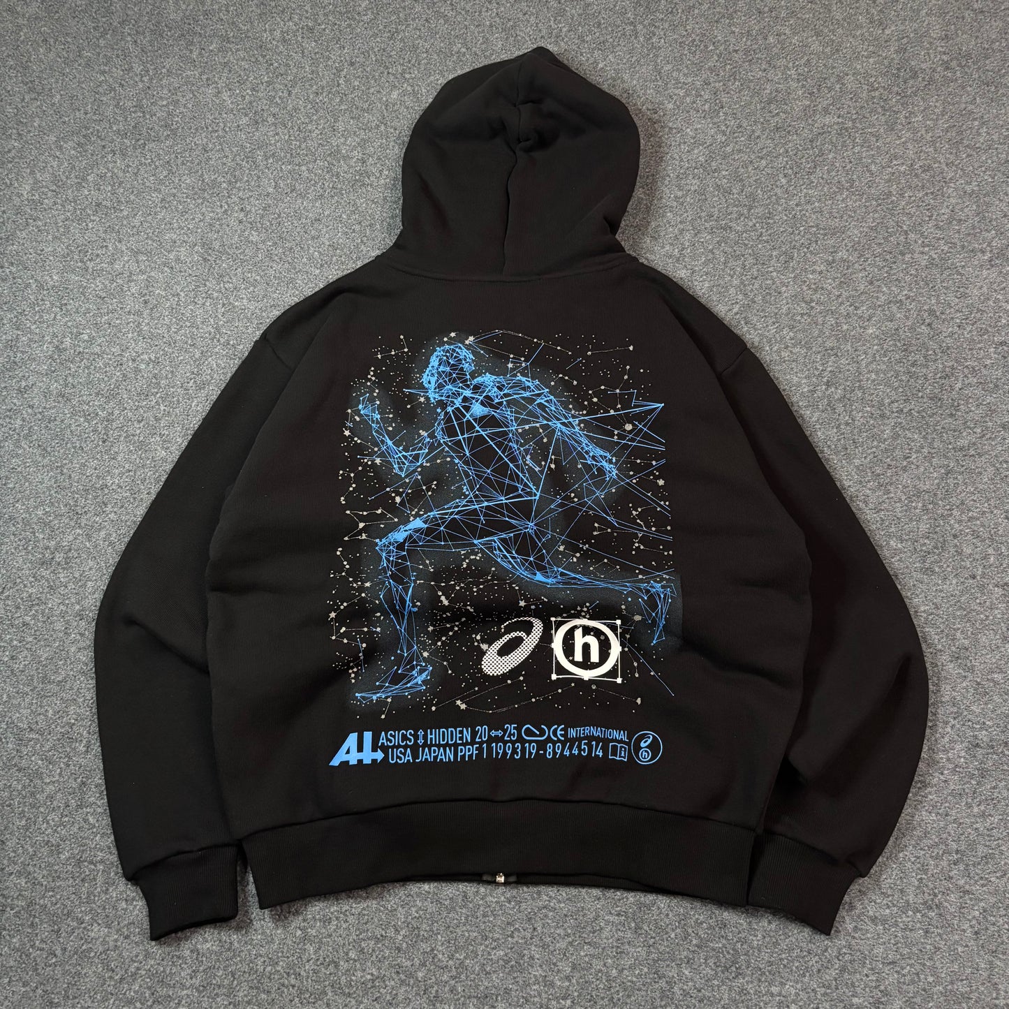Hidden x Asics dusk zip hoodie
