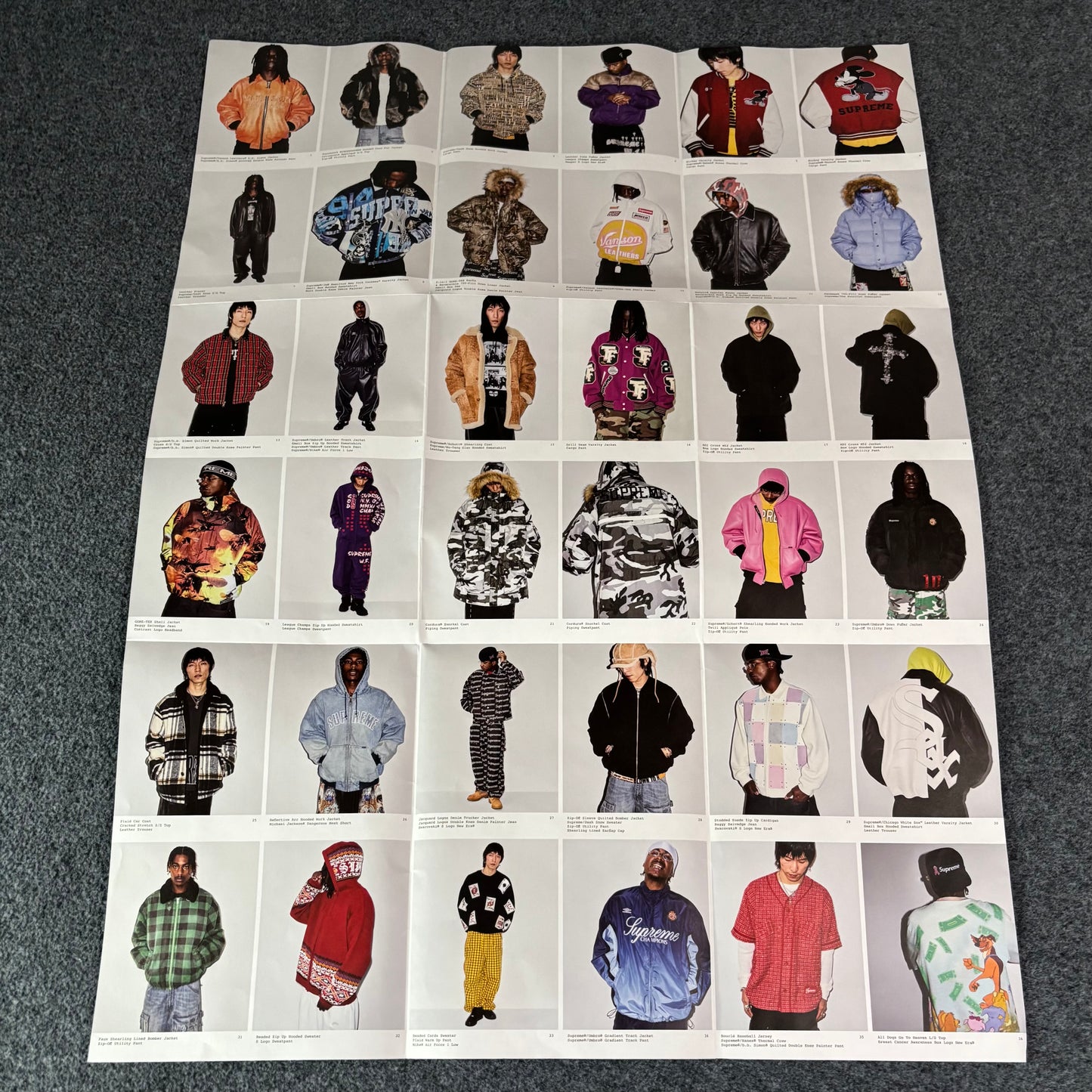 Supreme fall/winter 25 lookbook poster
