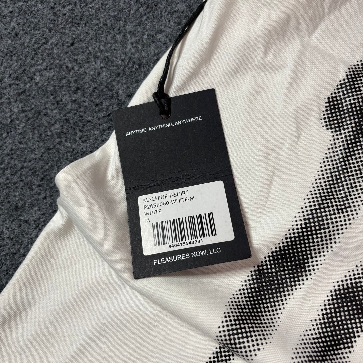 Pleasures machine tee white