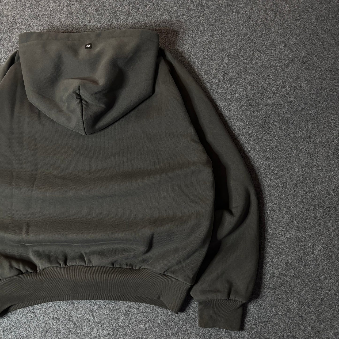 Yeezy x Gap shrunken hoodie grey