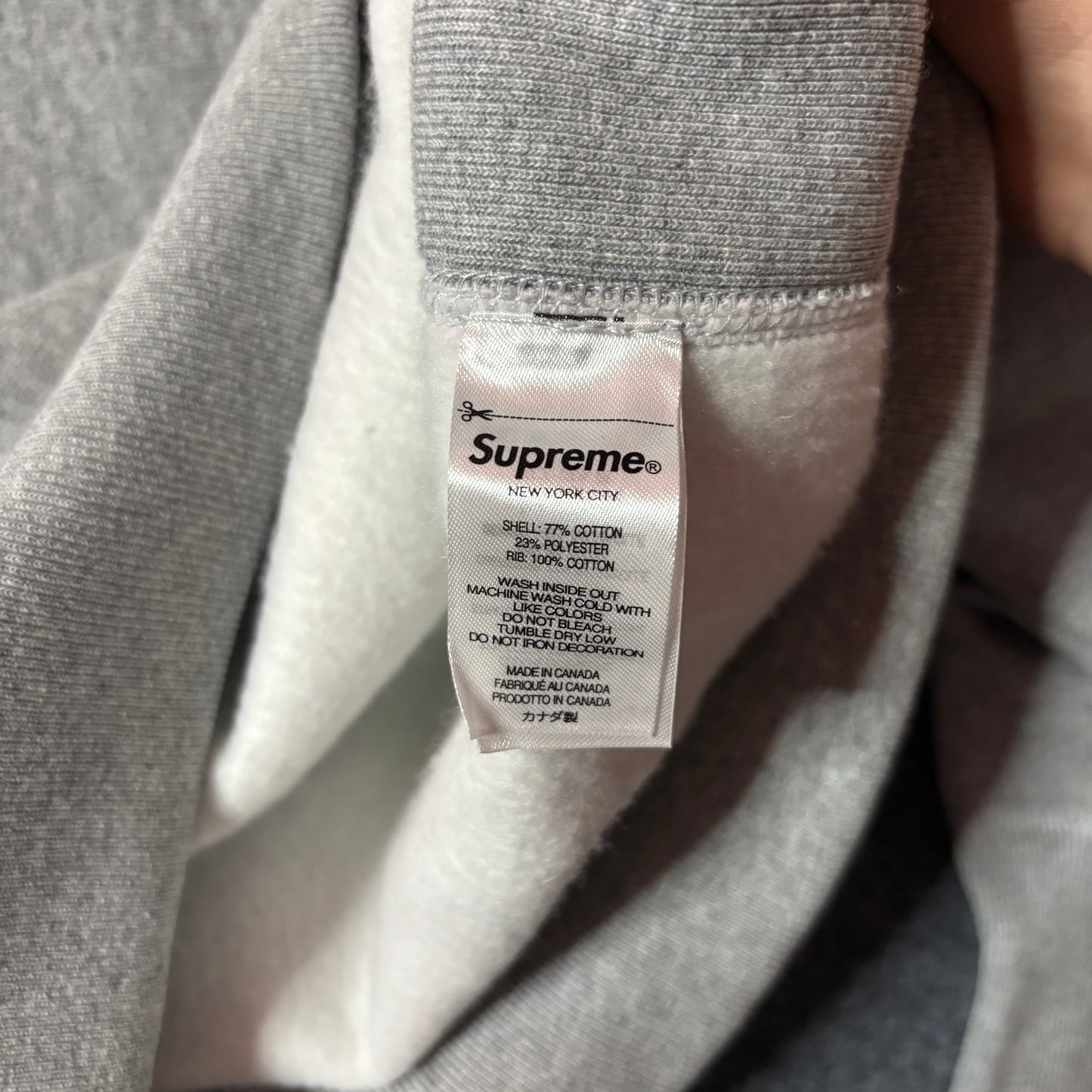 Supreme Motion Logo grey hoodie SS23