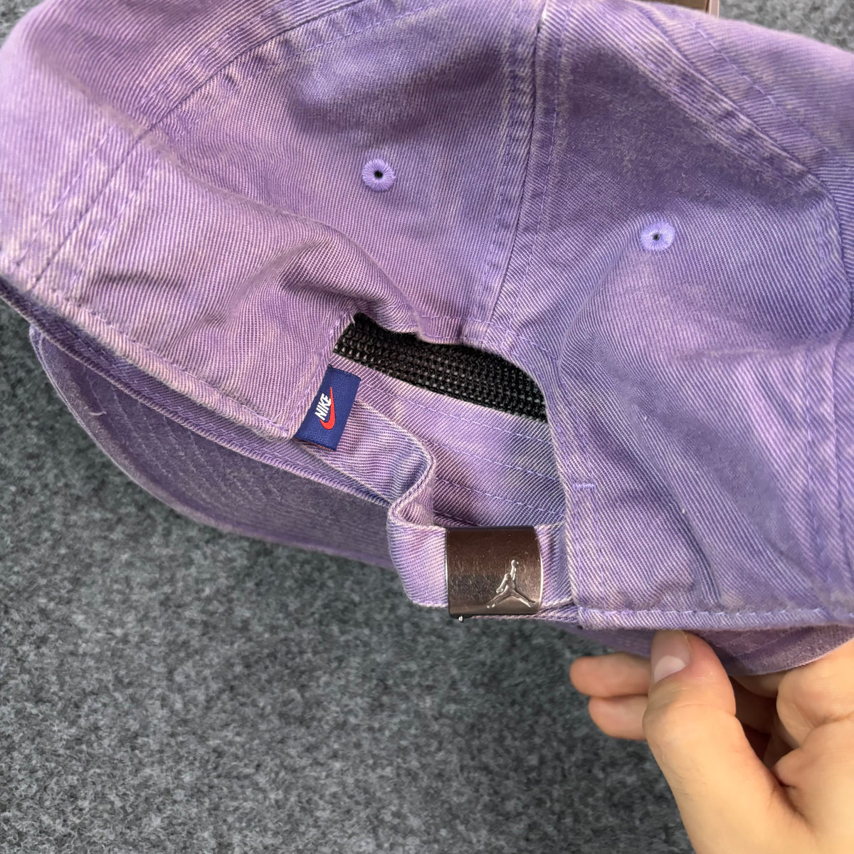 Jordan embroidered logo hat lilac