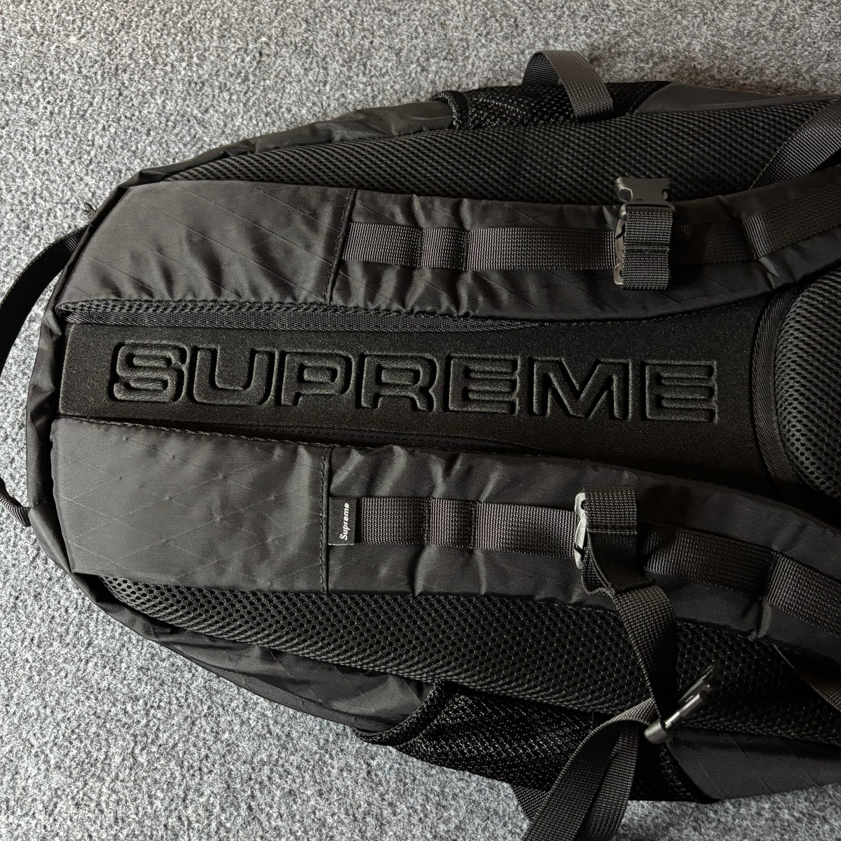 Supreme FW23 3D logo backpack black