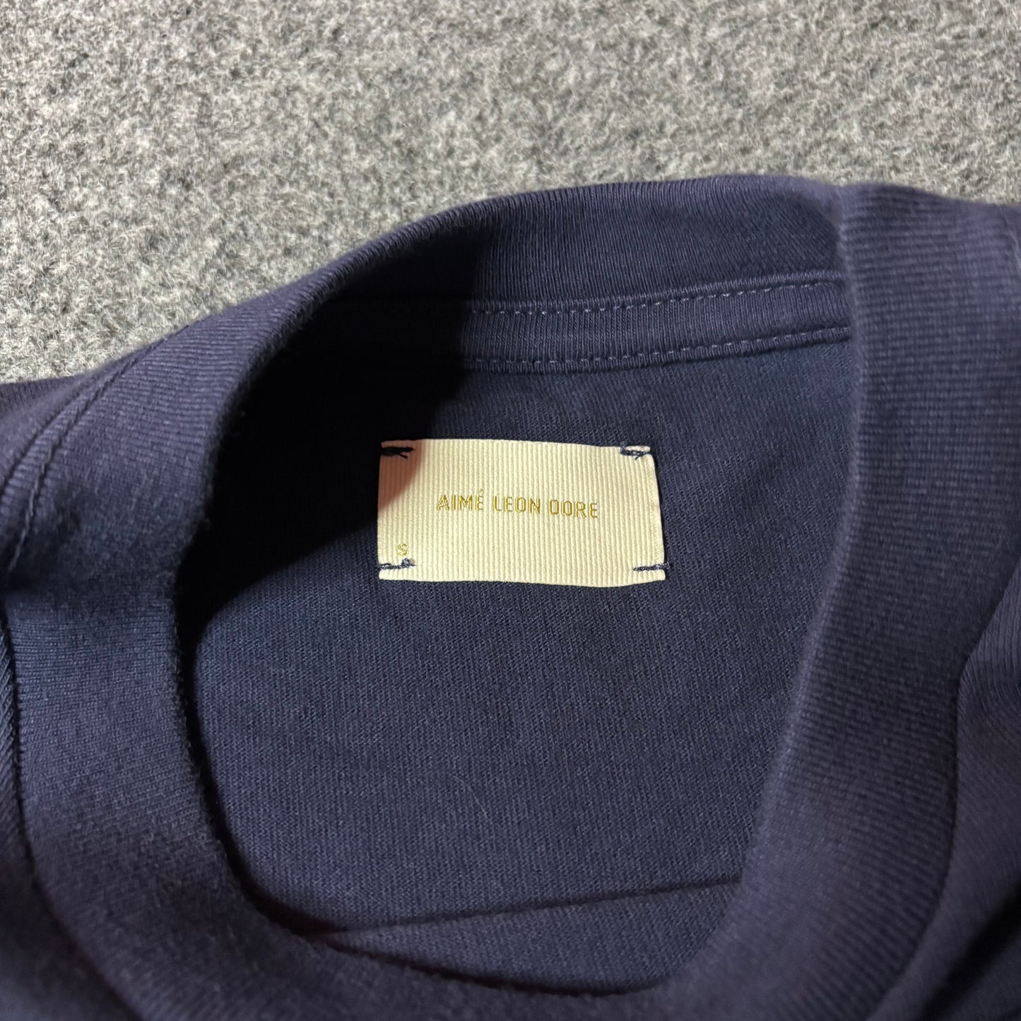 Aime Leon Dore unisphere evening blue tee
