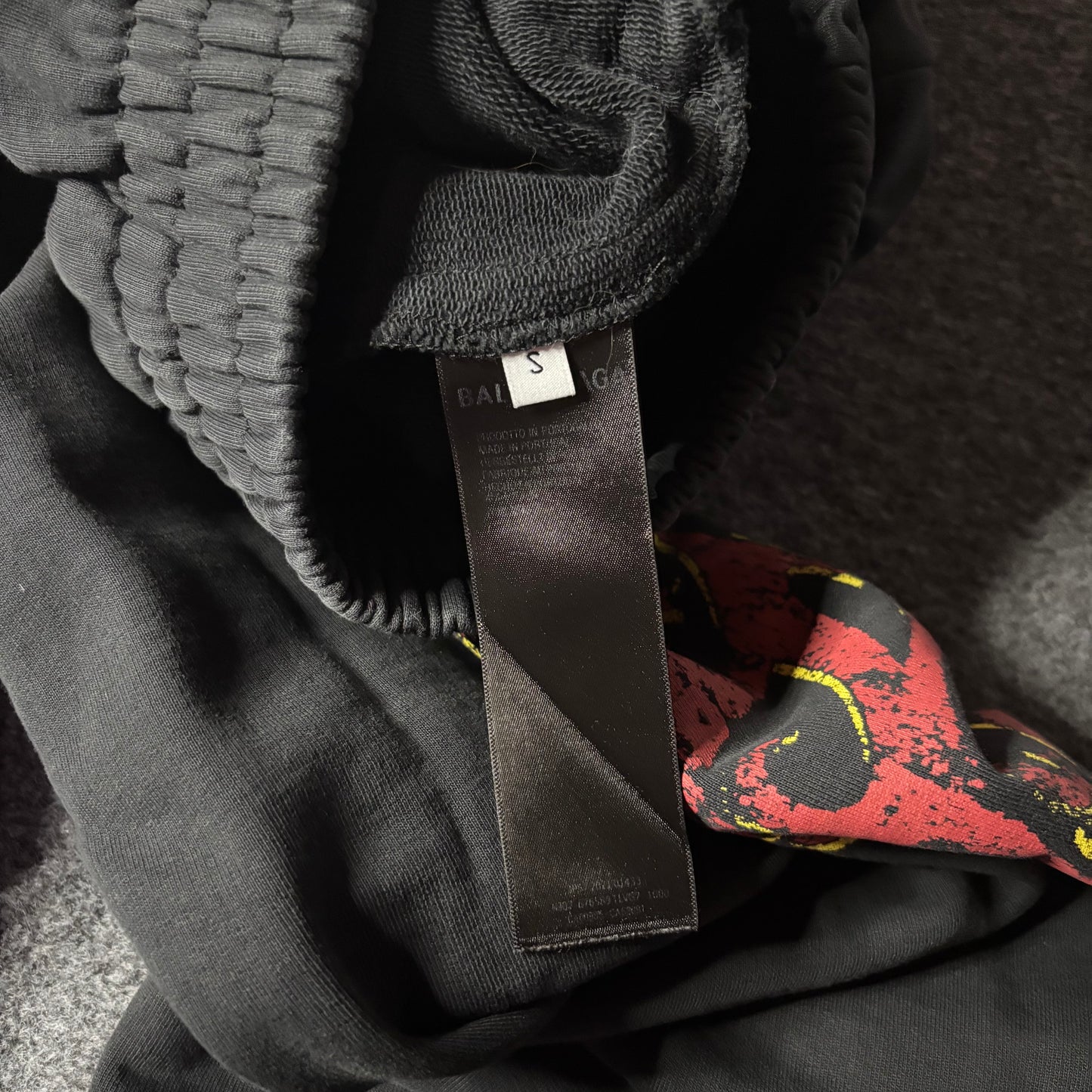 Balenciaga Offshore Baggy Sweatpants Black Faded