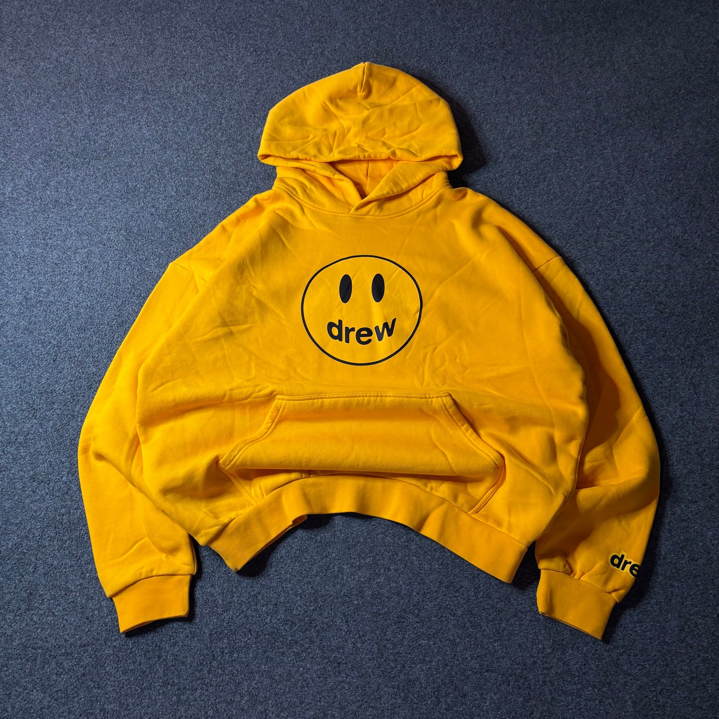 Drew House mascot yellow hoodie