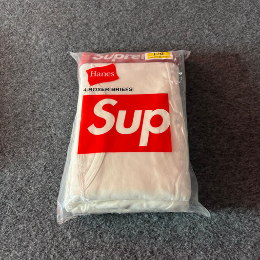Supreme boxers white 4 pack