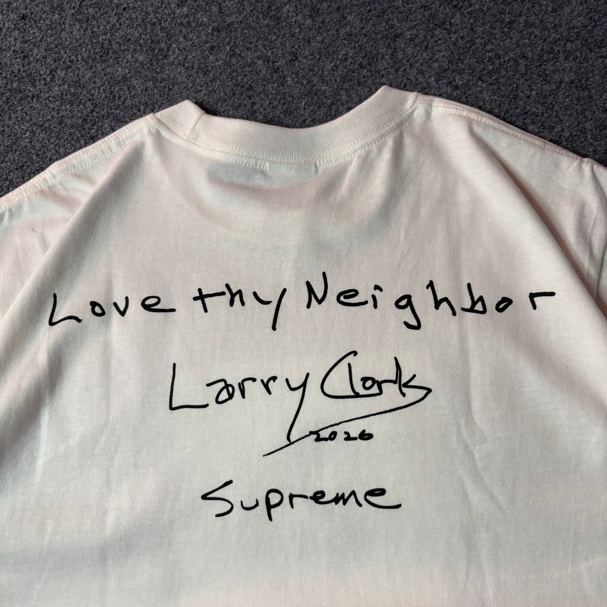 Supreme x Larry Clark neighbor tee white