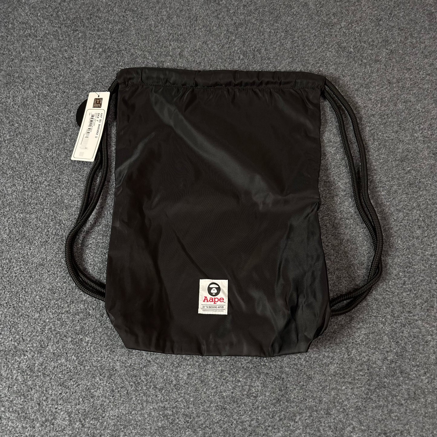 Aape drawstrings bag black