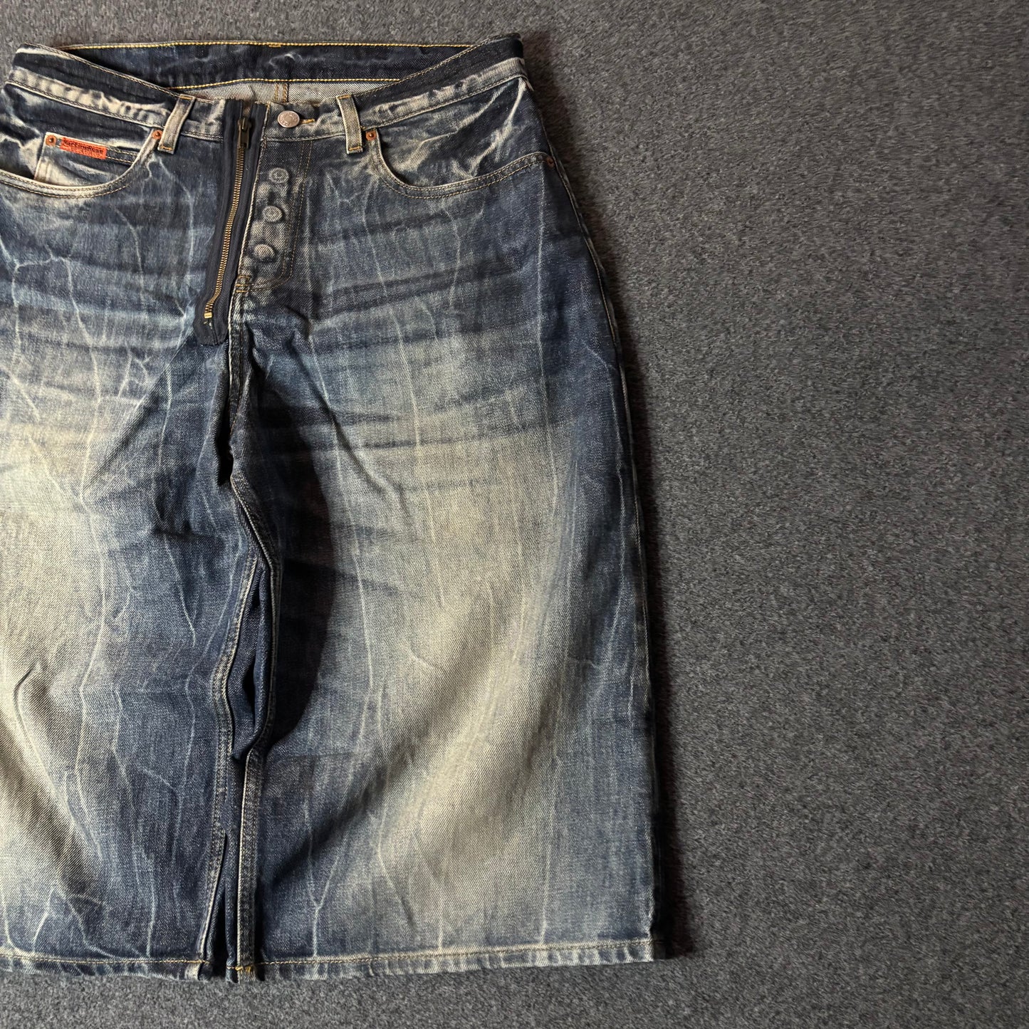 Martine Rose zip/buttons baggy jort